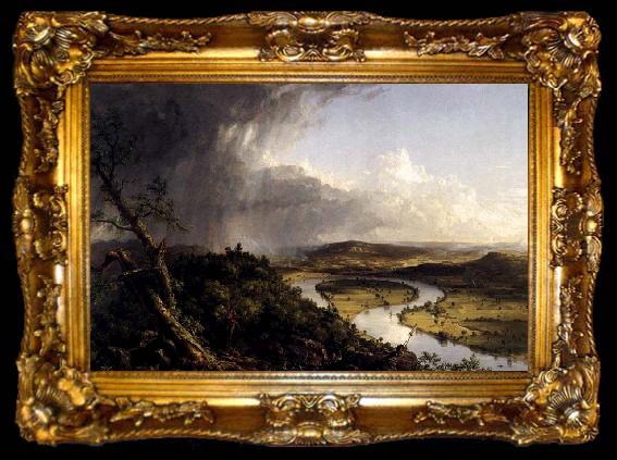framed  Thomas Cole View from Mount Holyoke, Northamptom, Massachusetts, after a Thunderstorm, ta009-2